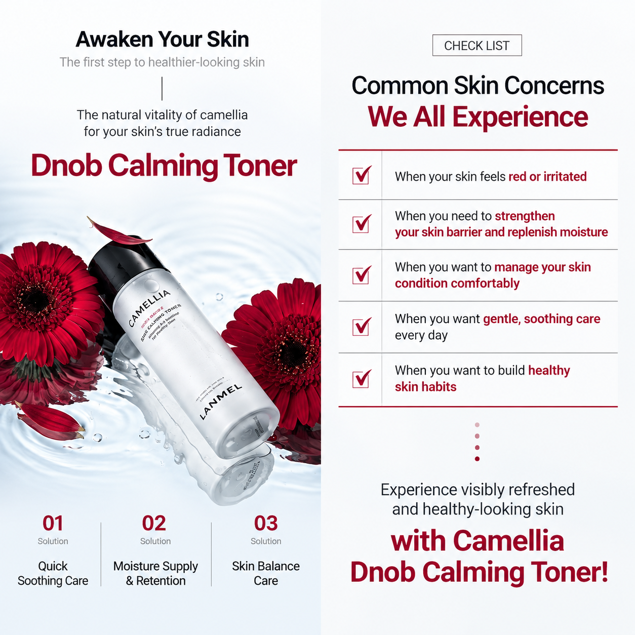 DENOVE Camellia Calming Toner
